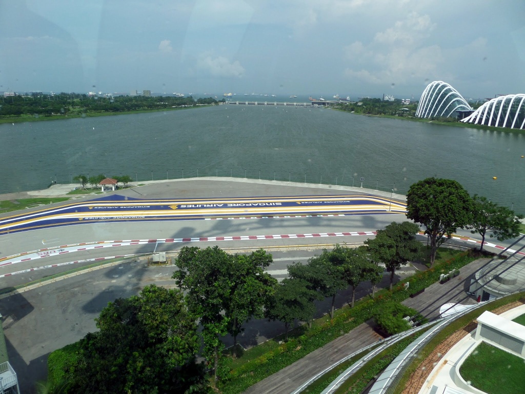 Singapore F1 Circuit taken from the Singapore Flyer 