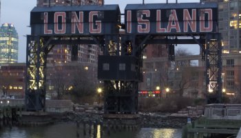 Long Island Gantry Crane Sign, New York
