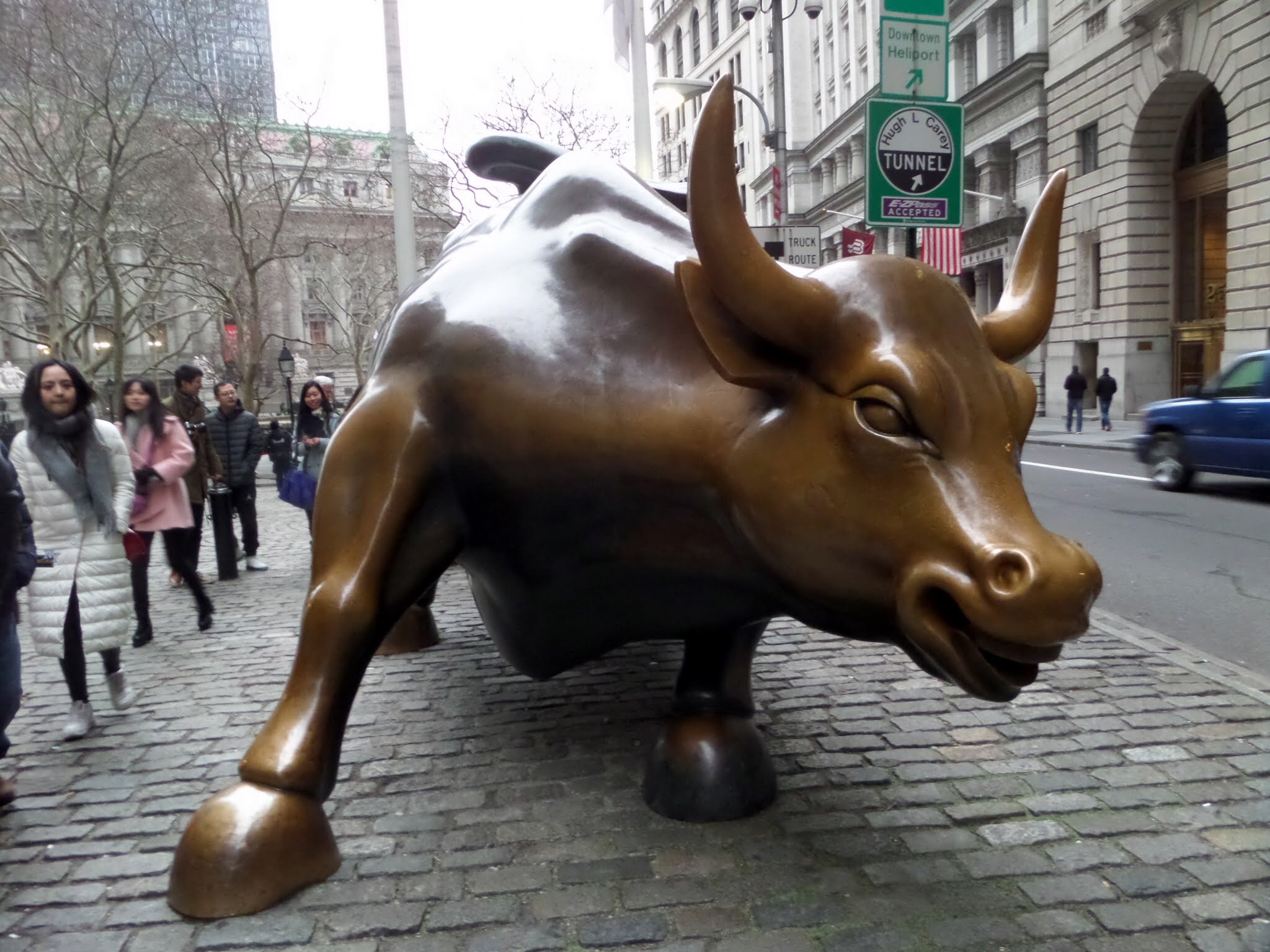 The Charging Bull, Wall Street, New York City 