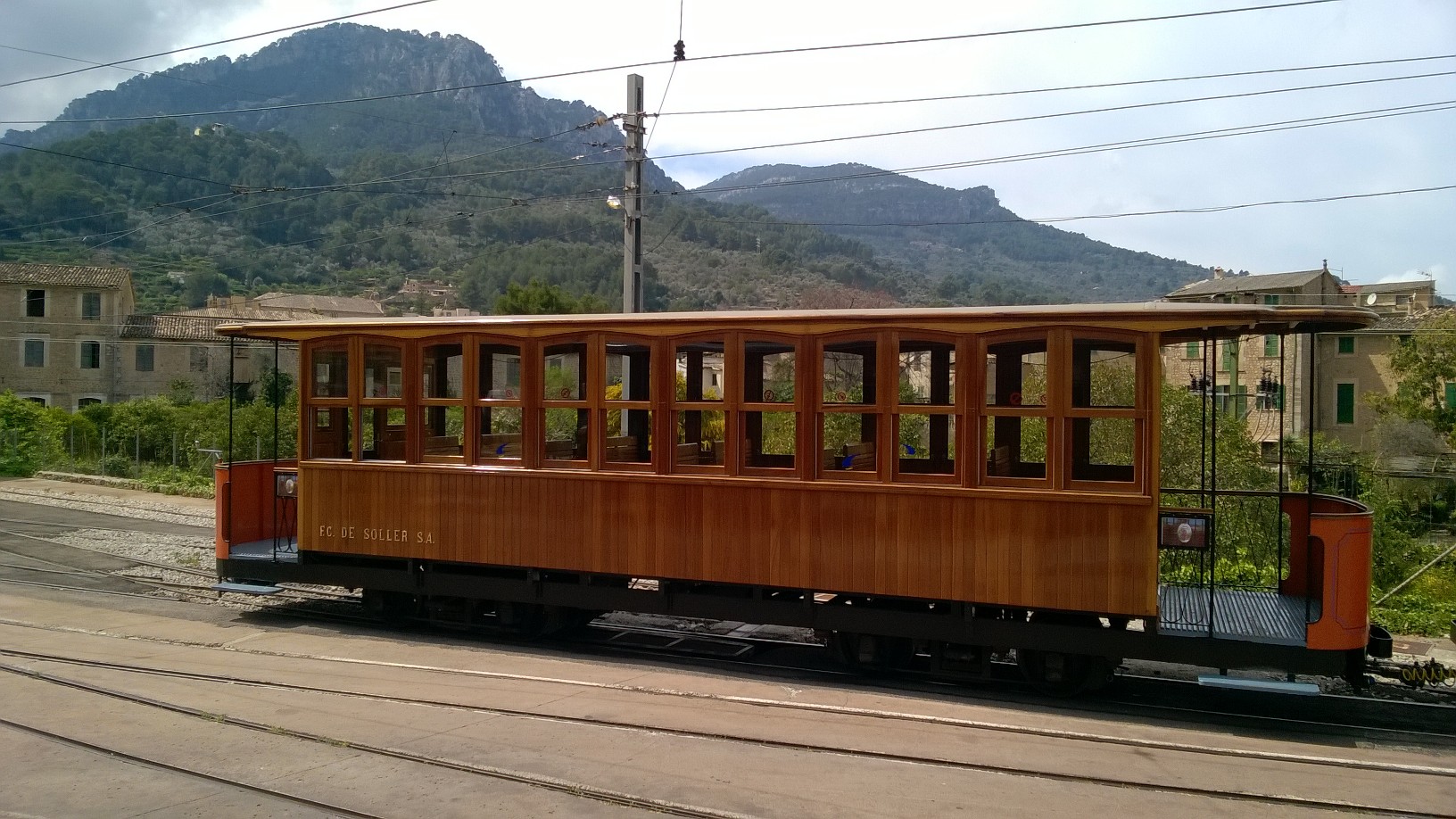 Tram from Sollet to Puerto Soller, Mallorca 