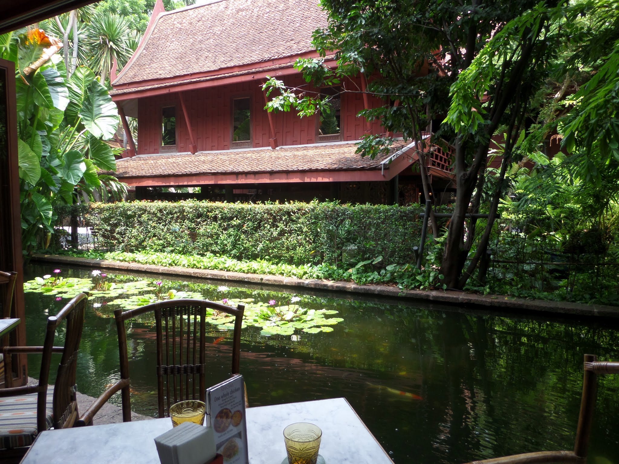 Cafe at Jim Thomson House, Bangkok