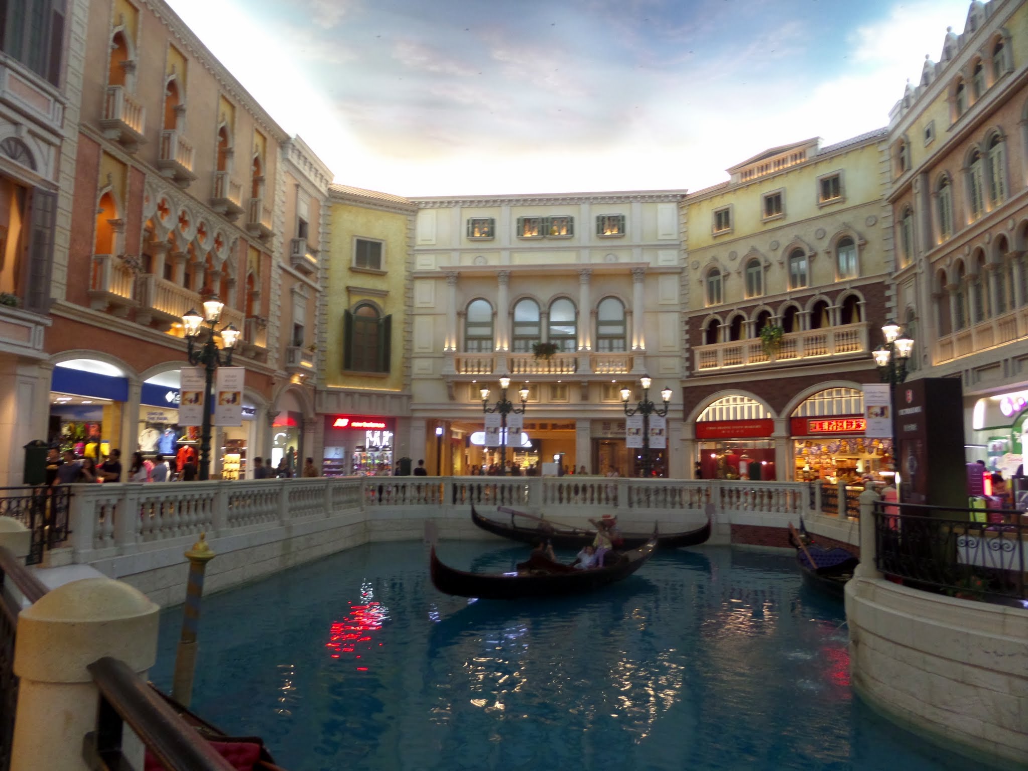 Gondolas in the Venetian casino, Cotai Strip, Macau
