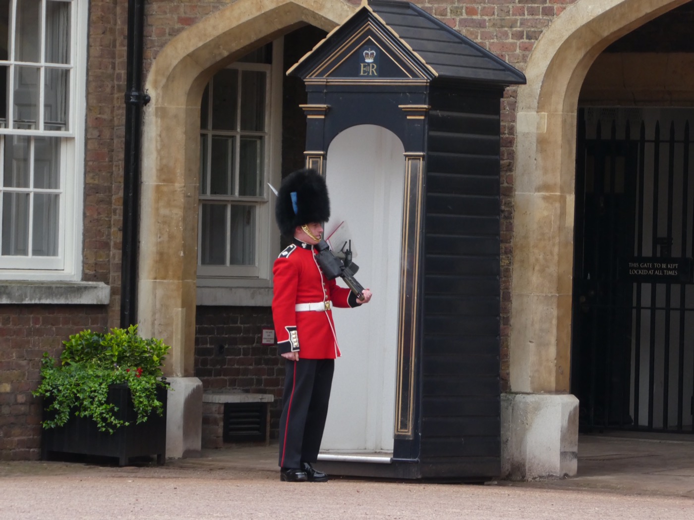 Guardsman outside St James's Palace, London 