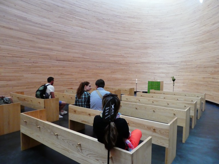 Inside Kamppi Chapel, Helsinki 