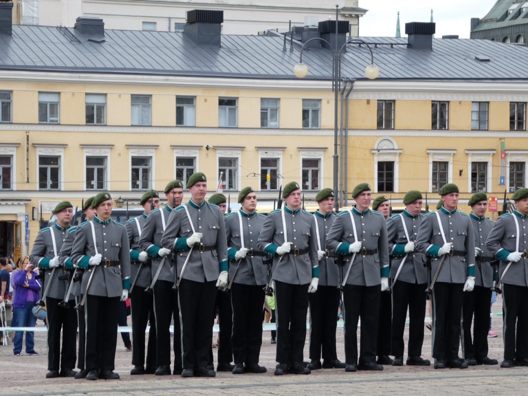 Finnish Defence Force, Senate Square, Helsinki 
