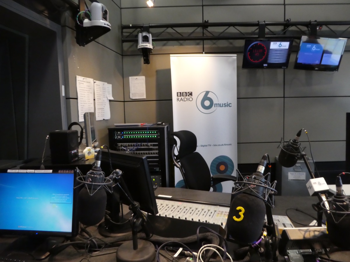 BBC 6 Music radio studio at MediaCityUK, Salford Quays