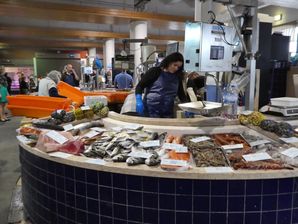Inside the Lagos market hall, Algarve 