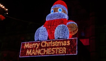 Illuminated Santa 'Zippy', Manchester Christmas Market