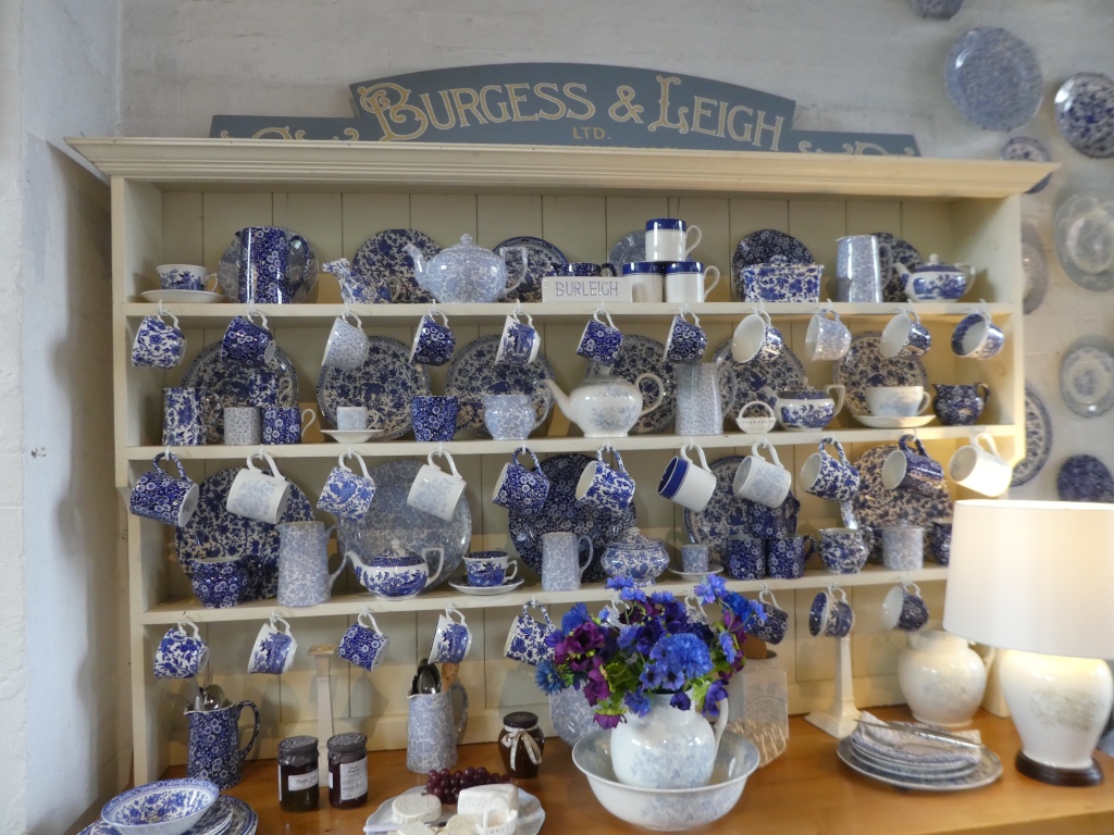Burleigh pottery display