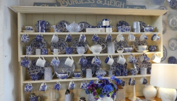 Burleigh pottery display