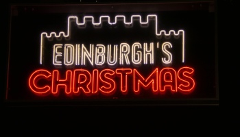 Edinburgh's Christmas sign