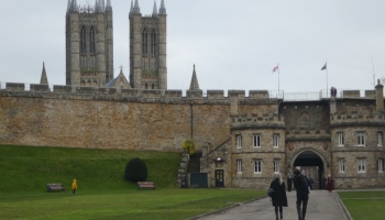 Lincoln Cathedral from the Lincoln castle grounds