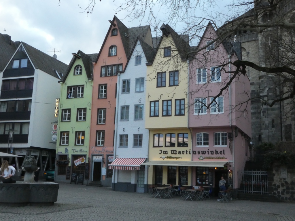 Colourful buildings in Cologne
