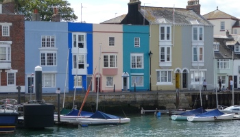 Pastel coloured Houses, Weymouth Harbour