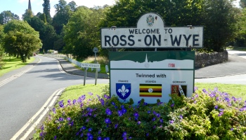 Ross-on-Wye town sign